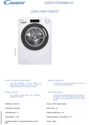 Lave-linge frontal CANDY CSS1413TWMRE-47