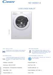 Lave-linge frontal CANDY NO149XM/1-S